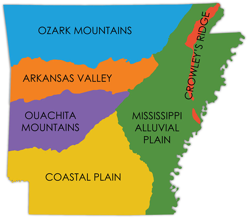 Educational Resources   Natural Divisons Of Arkansas 